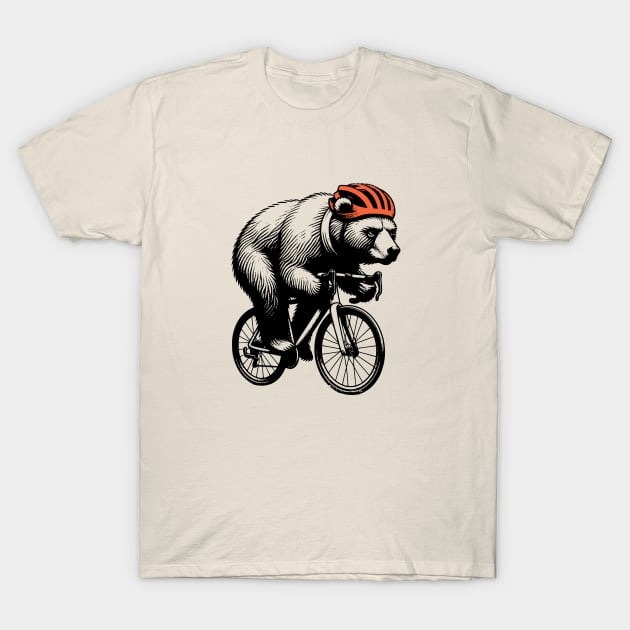 Cycling Bear T-Shirt by susanne.haewss@googlemail.com